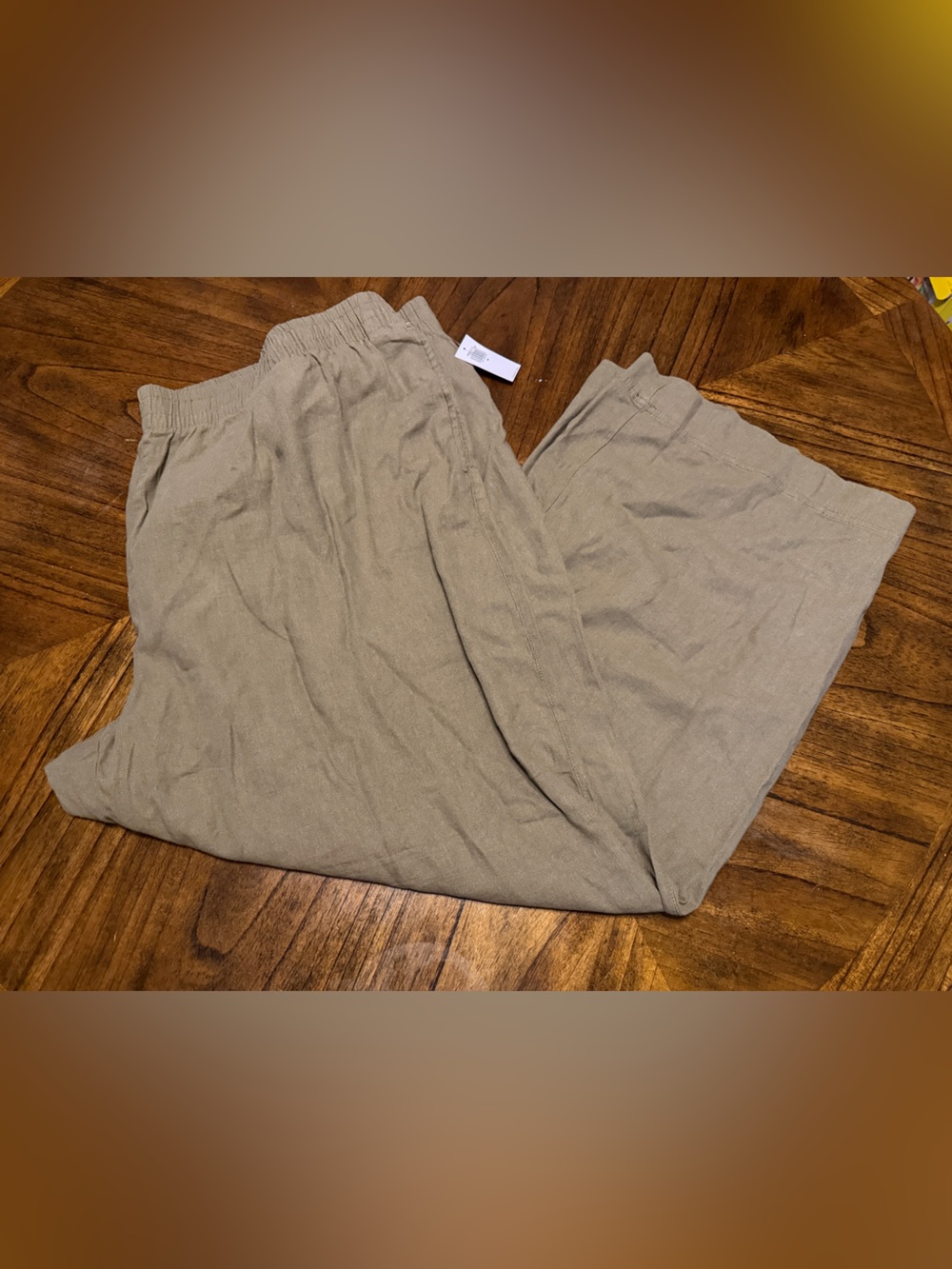 Old Navy Plus Size 3X Comfort Waistband Wide Leg Linen Blend Pants NWT